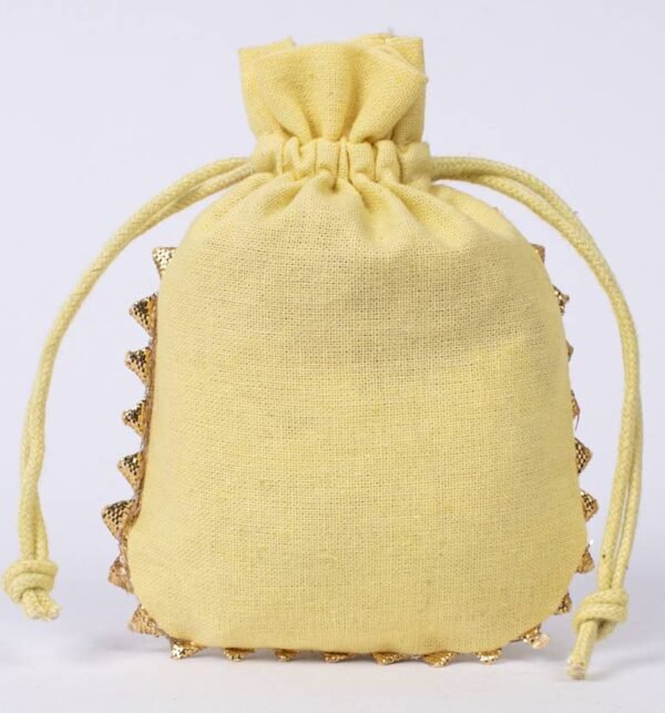 Round Lace Cotton Pouches | Elegant Gift Packaging | Wholesale Bags - Image 2