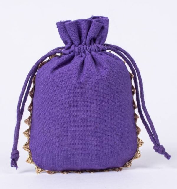Round Lace Cotton Pouches | Elegant Gift Packaging | Wholesale Bags - Image 5