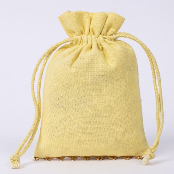 Lace Bottom Cotton Pouches | Custom Gift Bags | Luxury Packaging - Image 3