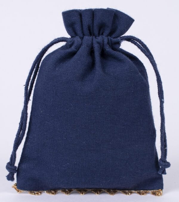 Lace Bottom Cotton Pouches | Custom Gift Bags | Luxury Packaging - Image 4