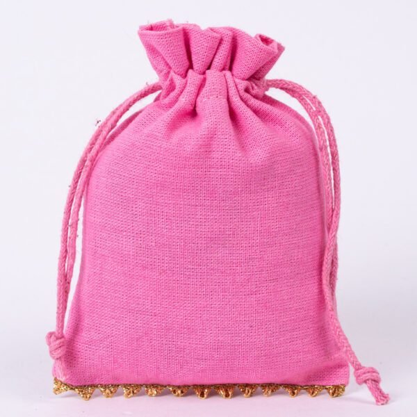 Lace Bottom Cotton Pouches | Custom Gift Bags | Luxury Packaging - Image 5