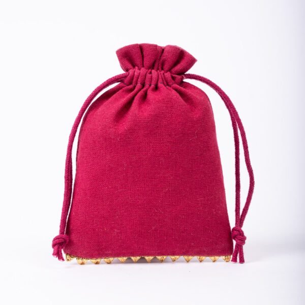 Lace Bottom Cotton Pouches | Custom Gift Bags | Luxury Packaging - Image 7