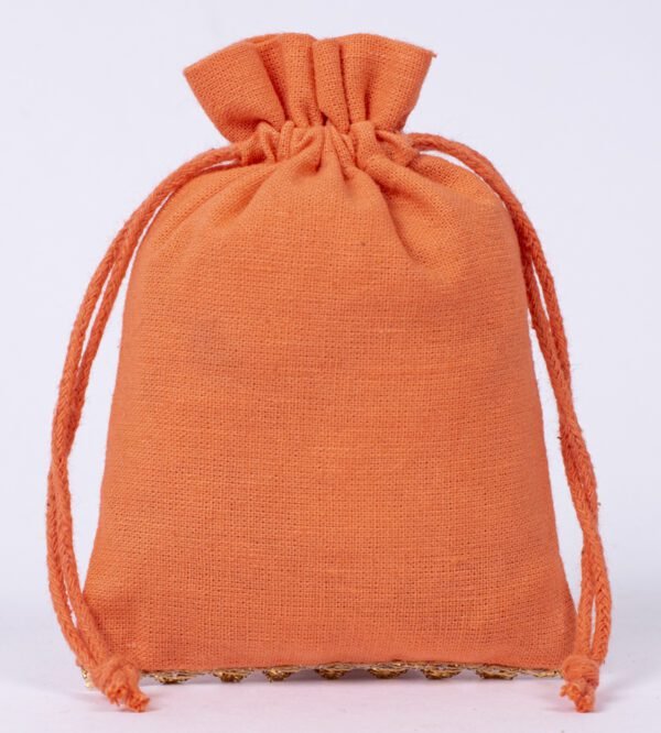 Lace Bottom Cotton Pouches | Custom Gift Bags | Luxury Packaging - Image 9